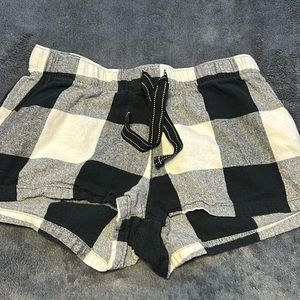 old navy plaid pajama shorts